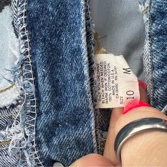 Vintage Lee high rise yoke front bareback pleated taper leg relaxed fit mom jean - Picture 4 of 4